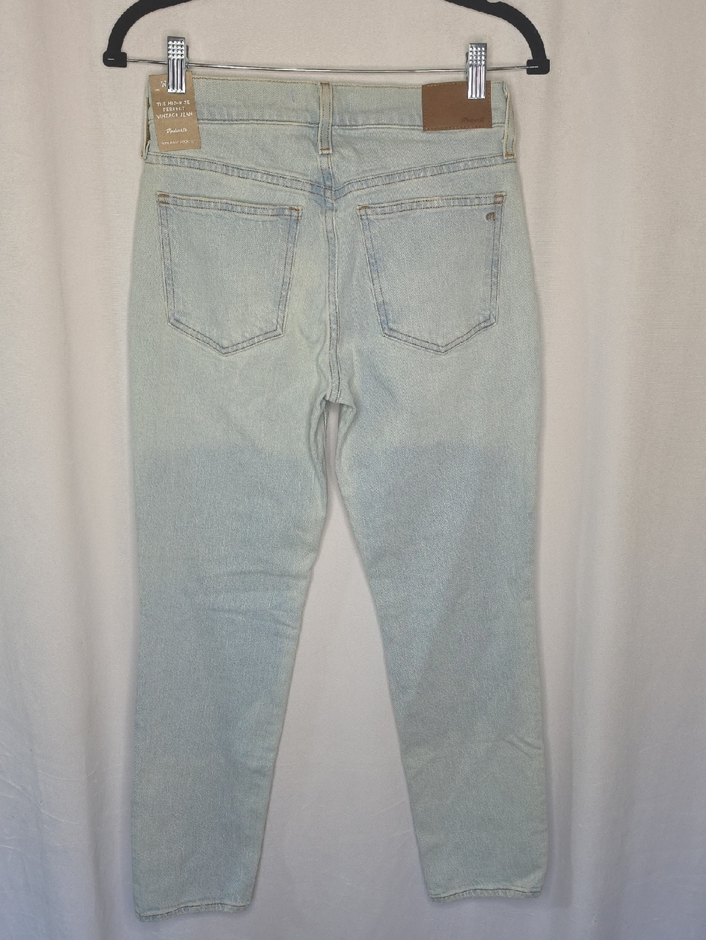 Madewell Mid-Rise Perfect Vintage Jeans Magic Pockets Light Wash Women's Size 24 - Picture 4 of 16